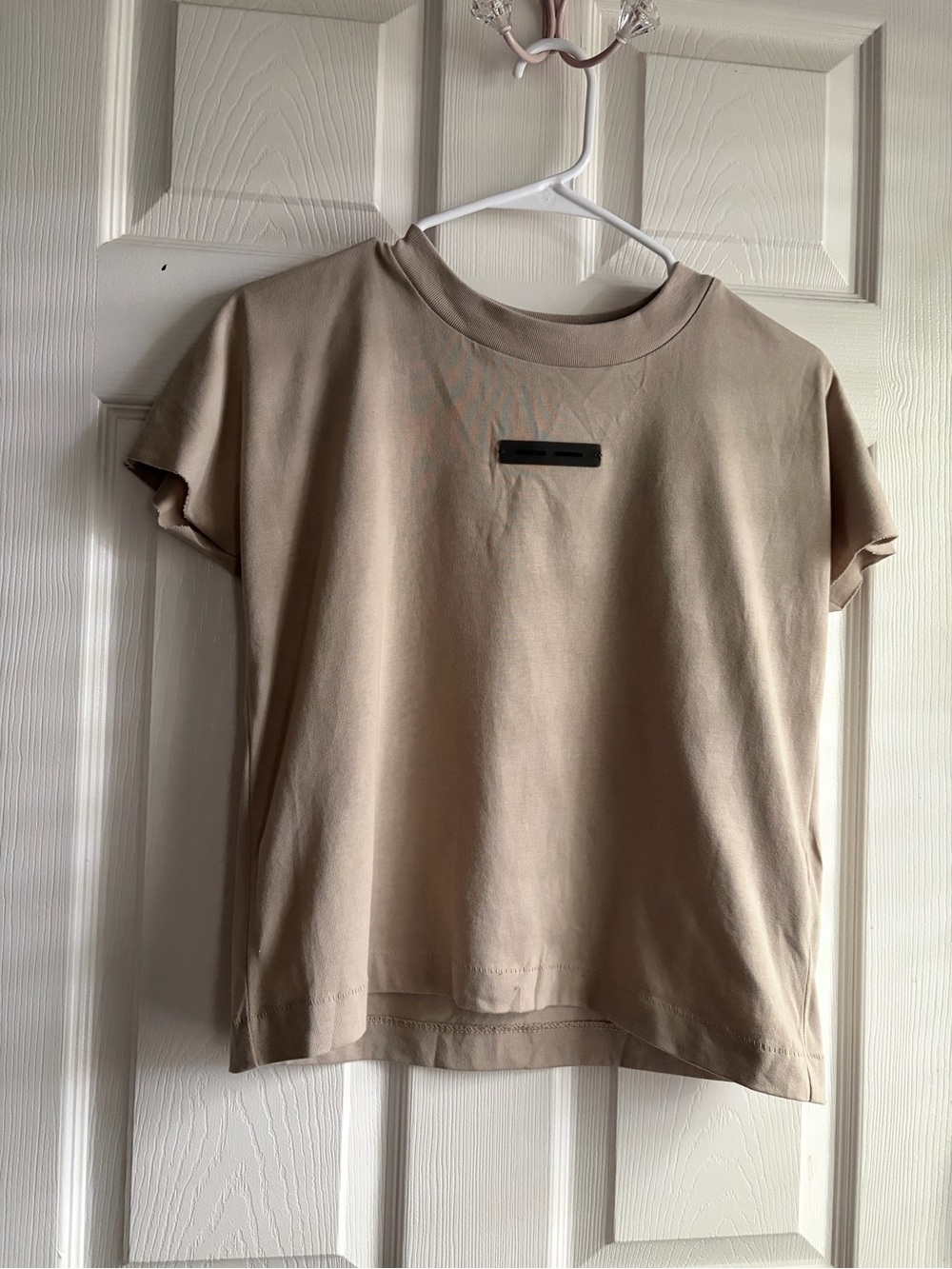 Fear of God Essentials Women's Short Sleeve Crewneck Top in Taupe